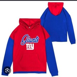 NFL New York Giants Fleece Hooded Sweatshirt New with Tags